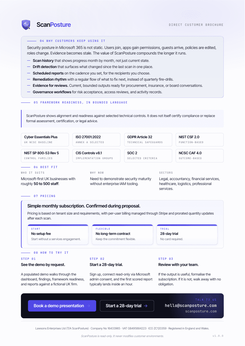 Direct customer overview preview, page 2